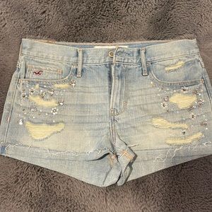 Jeweled Hollister Jean shorts